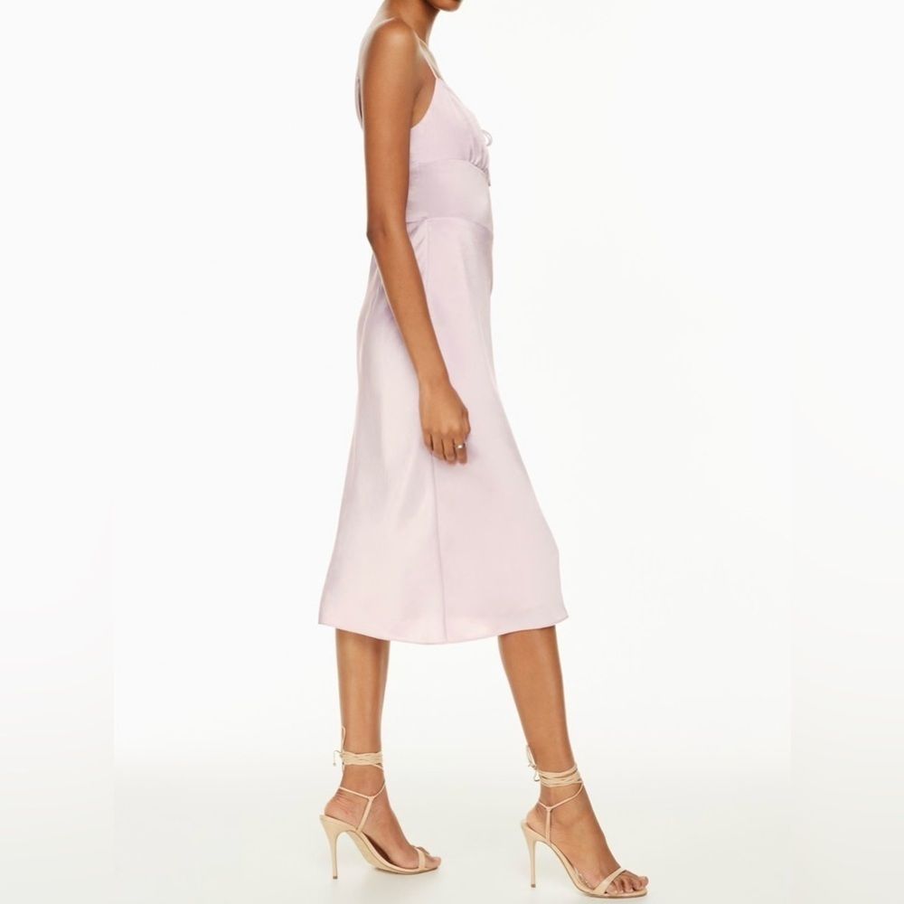 Wilfred Bellow Satin Midi Dress Size 4 Aritzia #101661 - Picture 11 of 12